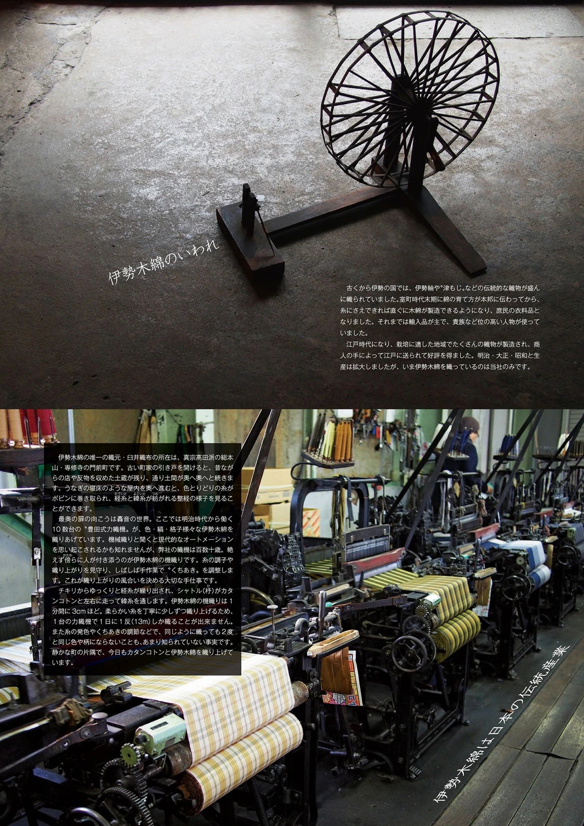 伊勢木綿 晒(文) 35cm×12m 日本製 さらし 高級晒生地 伊勢の職人が織る貴重な晒 肌触り良い 浴衣 和裁 染色 工芸 民藝品