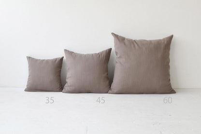 ダブルガーゼ ワッシャー クッションカバー 3色×サイズ35･45･60 日本製 手もみ風シワ加工 くつろぎシリーズ