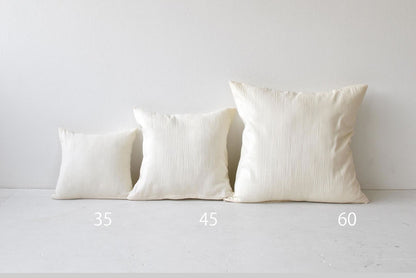 ダブルガーゼ ワッシャー クッションカバー 3色×サイズ35･45･60 日本製 手もみ風シワ加工 くつろぎシリーズ