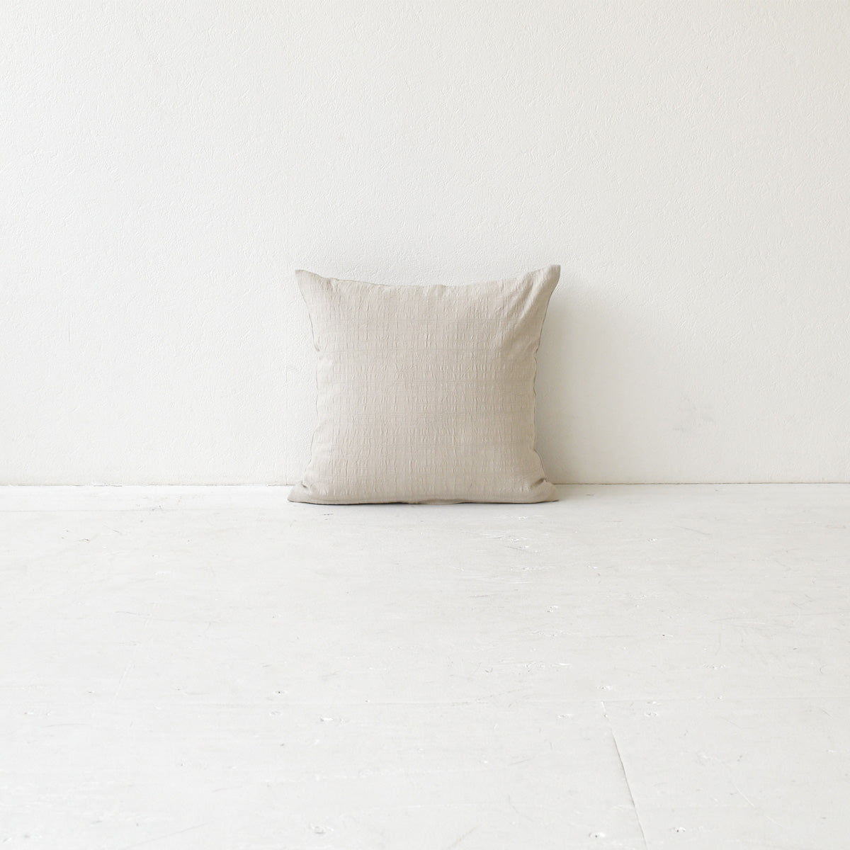 ドビークロス ワッシャー クッションカバー 3色×サイズ35･45･60 日本製 手もみ風シワ加工 くつろぎシリーズ