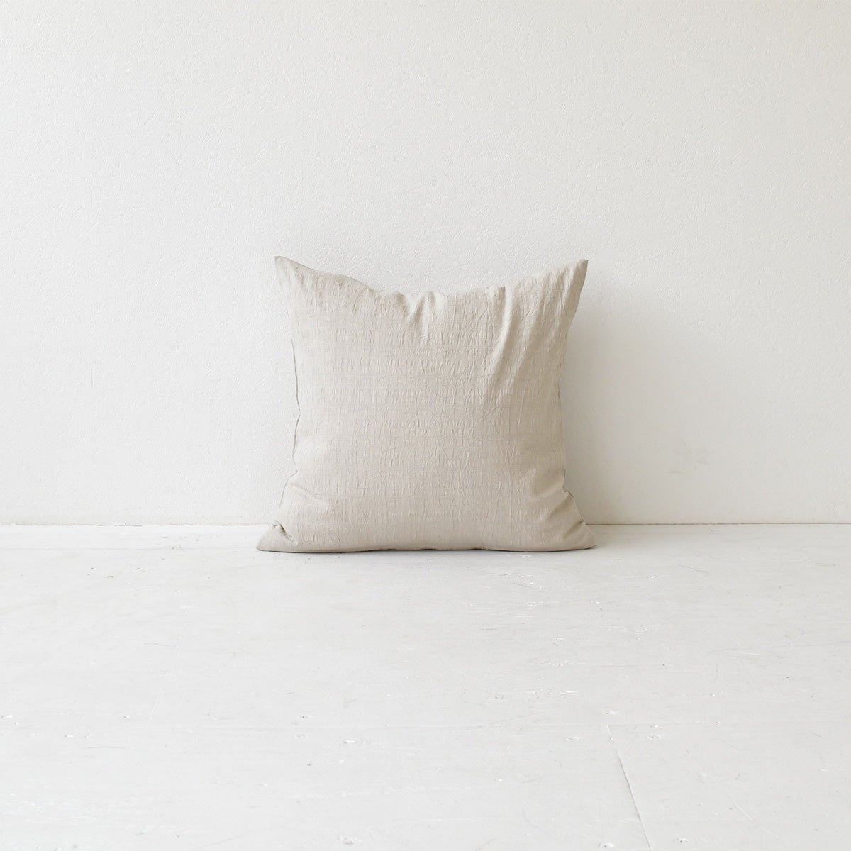 ドビークロス ワッシャー クッションカバー 3色×サイズ35･45･60 日本製 手もみ風シワ加工 くつろぎシリーズ