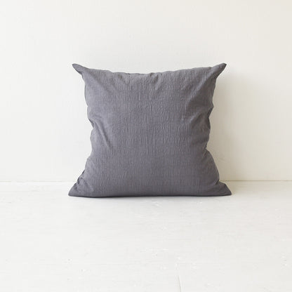 ドビークロス ワッシャー クッションカバー 3色×サイズ35･45･60 日本製 手もみ風シワ加工 くつろぎシリーズ