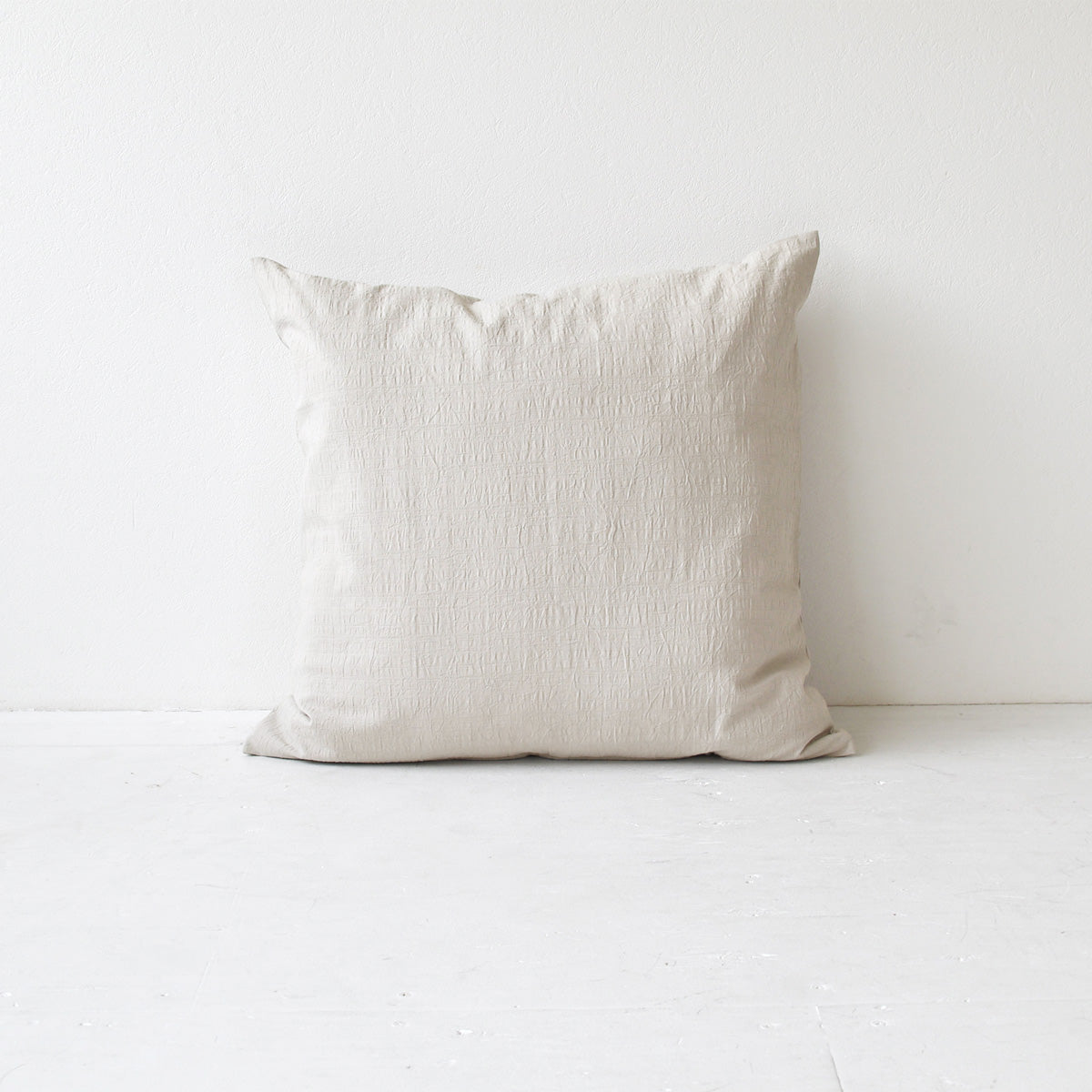 ドビークロス ワッシャー クッションカバー 3色×サイズ35･45･60 日本製 手もみ風シワ加工 くつろぎシリーズ