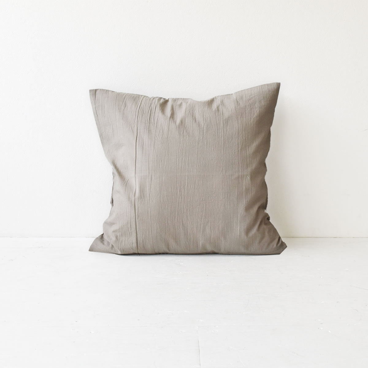 コットン ワッシャー クッションカバー 3色×サイズ35･45･60 日本製 手もみ風シワ加工 くつろぎシリーズ