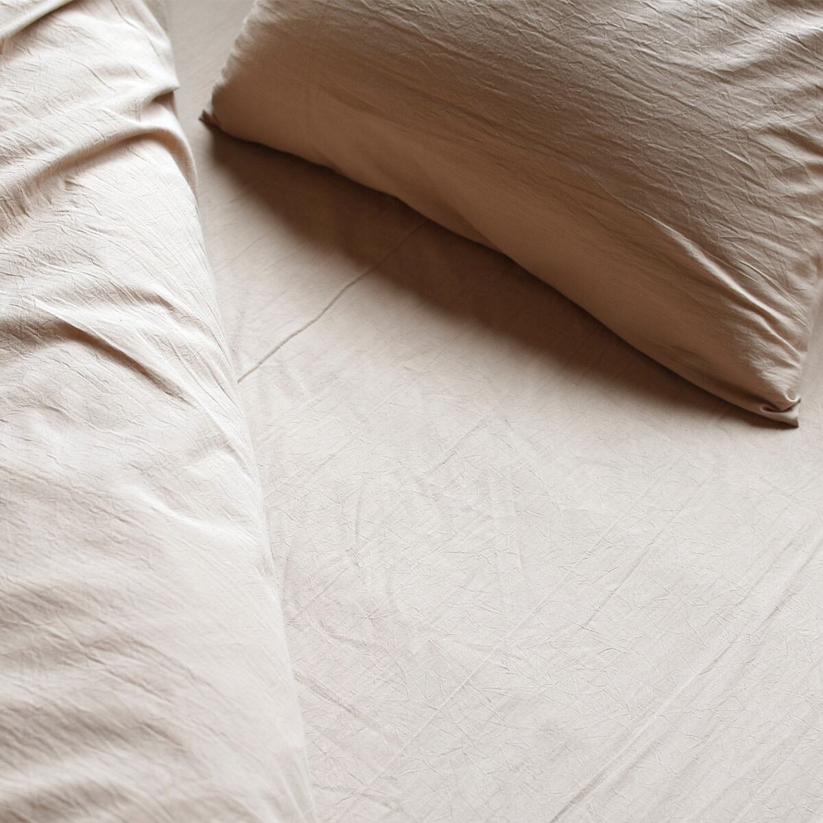 コットン ワッシャー 掛け布団カバー ボックスシーツ 枕カバー 綿100% 日本製 手もみ風シワ加工 くつろぎシリーズ