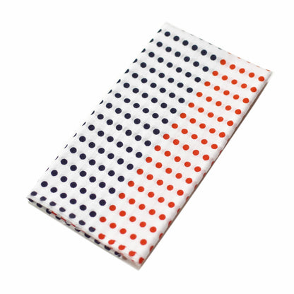 手ぬぐい 豆絞り（紺・赤・赤紺） 捺染 日本製 綿100％ 約巾33cm×長さ9m巻 (10枚分) 日本製 お祭り お神輿 夜明屋本店