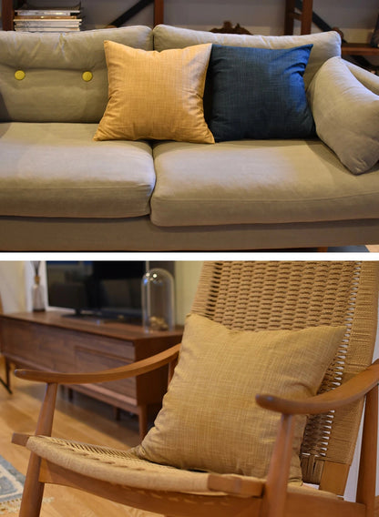 クッションカバー 35×35cm なごみ 日本製 綿100％ 5色 絣模様 かすり調 中厚で丈夫 丁寧な縫製 夜明屋本店 オーダー納期10日 Japanese Textiles