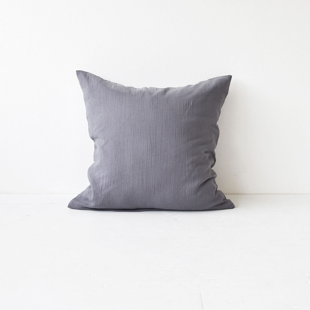 ダブルガーゼ ワッシャー クッションカバー 3色×サイズ35･45･60 日本製 手もみ風シワ加工 くつろぎシリーズ