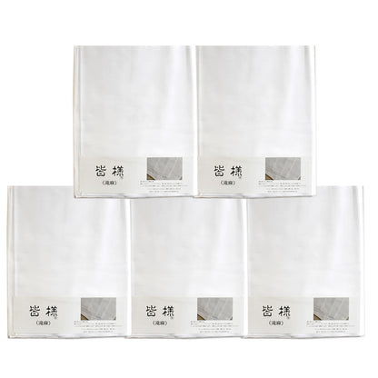 滝麻 綿麻 晒 40cm×12m 日本製 高級生地 肌触り良い 5反セット割 浴衣 和裁 ふんどし 料理 ふきん 手ぬぐい