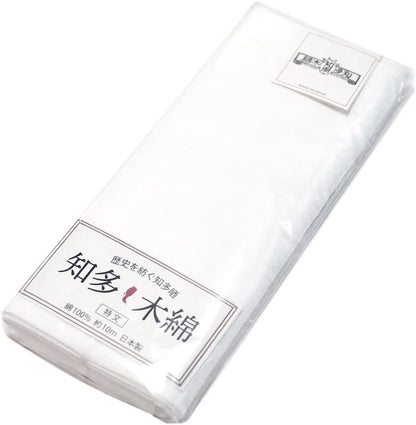 知多木綿 特文 和晒 34cm×10m 日本製 高級さらし 糸番手20 太目の糸で目の詰まりが細かい 5反セット割 浴衣 料理 和装 肌着