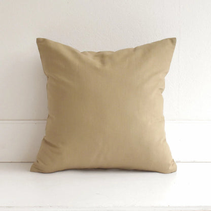 クッションカバー 60×60cm オーガニック コットン 100％ 北欧 日本製 綿100％ 3色 肌触りの良いバックサテン生地 ナチュラルカラー 丁寧な縫製