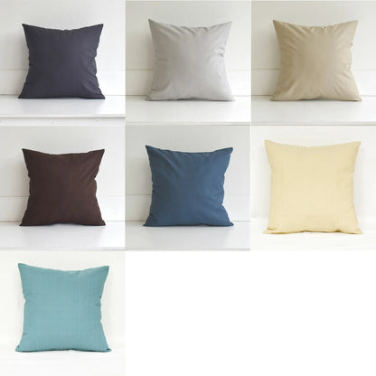 クッションカバー 50×50cm モダン つむぎ 日本製 綿100％ 7色 織り柄 和柄 中厚で丈夫 丁寧な縫製