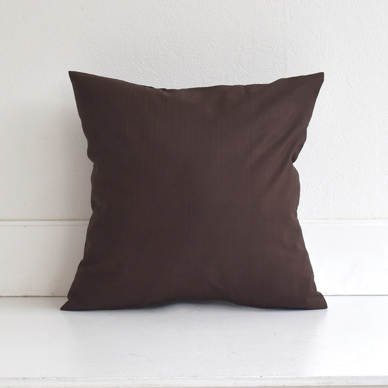 クッションカバー 50×50cm モダン つむぎ 日本製 綿100％ 7色 織り柄 和柄 中厚で丈夫 丁寧な縫製