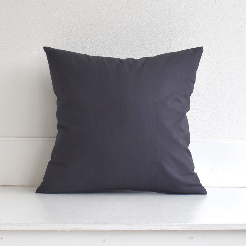 クッションカバー 50×50cm モダン つむぎ 日本製 綿100％ 7色 織り柄 和柄 中厚で丈夫 丁寧な縫製