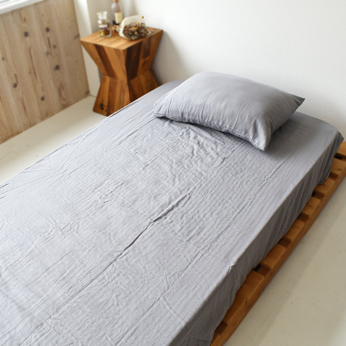 和晒二重ダブルガーゼ オーガニックコットン 綿100% 掛け布団カバー・ボックスシーツ・枕カバー 4色 同色セット割 伝統的な和晒製法で作られた 日本製