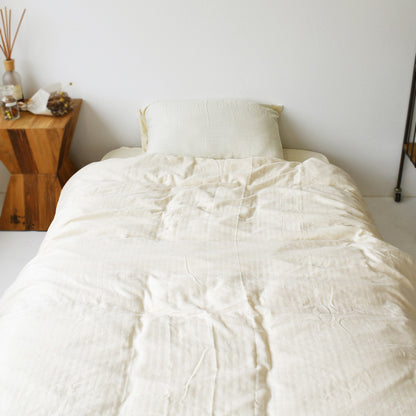 和晒二重ダブルガーゼ オーガニックコットン 綿100% 掛け布団カバー・ボックスシーツ・枕カバー 4色 同色セット割 伝統的な和晒製法で作られた 日本製