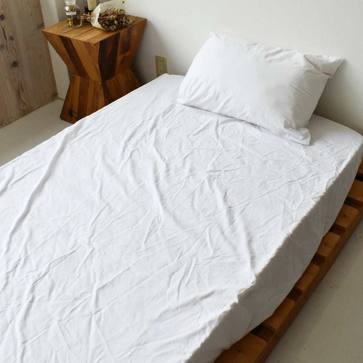 和晒寝具 和晒 白 カバーリング 掛け布団カバー・ボックスシーツ・枕カバー 伝統的な和晒製法で作られた 日本製